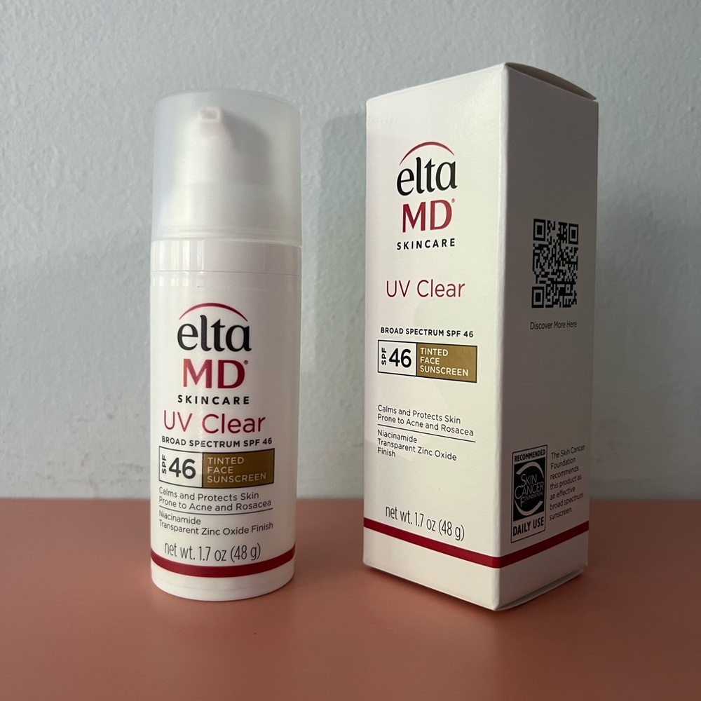 EltaMD UV Clear Broad-Spectrum SPF 46 - Tinted Sunscreen NIB full size: 1.7 oz